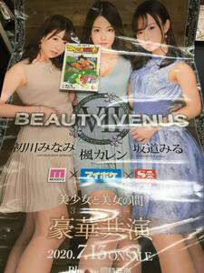 非売品 特大 AV ポスター 未使用品 アイデアポケット アイポケ 初川みなみ 楓カレン 坂道みる BEAUTYVENUS ビューティーヴィーナス