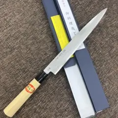 ★新品★堺菊守はがね鍛造刺身包丁270mm右片刃裏押し加工済み