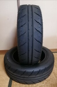 超バリ山 シバタイヤ RAYDANZ R23 175/60R14 TW300 2本セット 2024年製 新品から300キロのみ走行 HA36Sアルトにて使用 AE86旧車等に