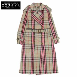 BURBERRY バーバリー ラミネートコーティング トレンチコート レディース ベージュ ピンク 38 4066168 2018年SS