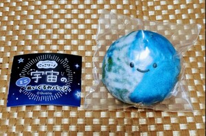 即決♪地球★にっこりーノ★宇宙のぬいぐるみバッジ★にっこリーノ★クオリア★天体★太陽系