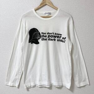 STAR WARS × COMME des GARCONS SHIRT ダースベーダー 長袖 カットソー ホワイト コムデギャルソン スラーウォーズ ロンT archive 3100190