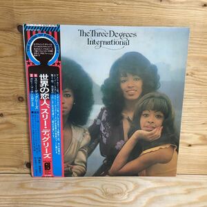 Y7FK4-210804 レア［LP レコード スリー・ディグリーズ 世界の恋人 THE THREE DEGREES INTERNATIONAL 33 1/3RPM ECPO-10-PH］にがい涙