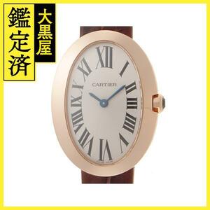 Cartier　カルティエ　ベニュワールSM　W8000007　RG/アリゲーターレザー　シルバー文字盤　クォーツ　レディース　腕時計【200】C