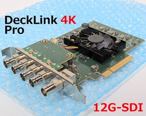 □12G-SDI Decklink 4K Pro Blackmagic Design 4Kキャプチャ・再生カード FAN難有動作品中古□