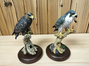 ★TANGS ARTS DESIGN LIMITED COMPANY　タングス　鷹　鷲　鳥　置物　オブジェ　まとめて2点★