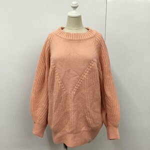 MILKFED. 表記無し ミルクフェド ニット、セーター 長袖 03194303 Knit Sweater 桃 / ピンク / 10090376