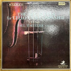 ★PAUL TORTELIER トルトゥリエ / バッハ:無伴奏チェロ組曲全集 / ASC5137 / 赤盤 3LP-BOX ★送料着払い★URT