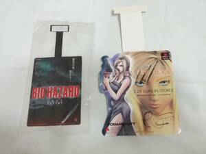 PS　店頭用スイングＰＯＰ2枚セット（バイオハザード、パラサイト・イヴ）非売品　未使用　not for sale　BIOHAZARD