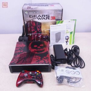 1円〜 動作品 海外版 XBOX360S 本体 Model 1439 320GB ギアーズ オブ ウォー3 GEARS OF WAR 3 LIMITED EDITION 箱説付【20