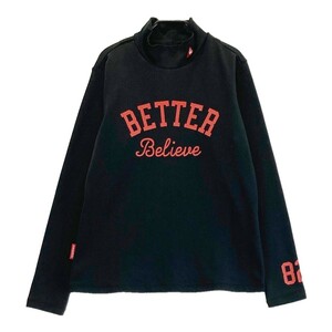 LECOQ GOLF ルコックゴルフ 裏起毛ハイネック長袖Tシャツ ブラック系 L [240101206322] ゴルフウェア レディース