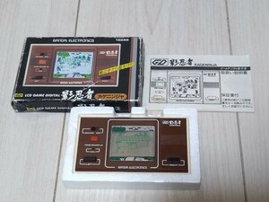 即決LCD 影忍者 表面美品 動作確認済 バンダイゲームデジタルシリーズ 箱説明書付き 電子ゲーム LSI GD ゲームウォッチ カゲニンジャ