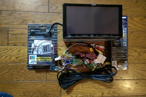 三菱メモリーカーナビゲーション 7型 2DIN インダッシュ NR-MZ03 三菱車用 バックカメラアダプターBC19付き