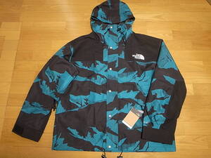 【送料無料 即決】日本未展開 THE NORTH FACE 86 RETRO MOUNTAIN JACKET HARBOR BLUE MOUNTAIN PEAK PRINT XL新品 1986年マウンテンDRYVENT