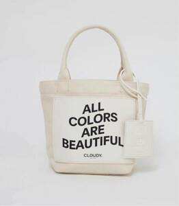 送料600円 新品 cloudy Recycled Canvas Tote Bag (Small) ホワイト 白 トートバッグ クラウディ スモール