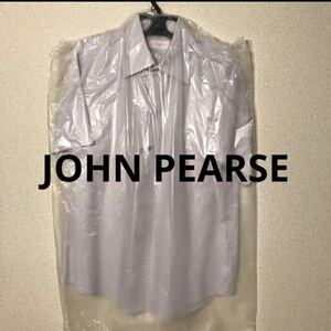 JOHN PEARSE コナカ メンズ ワイシャツ 白地 半袖