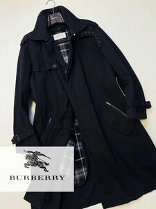 L5 made in ITALY 定価20万●美品BURBERRY LONDON●ネックベルト　ライナー付きトレンチコート バーバリー　メンズ L イタリア製!!