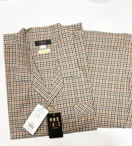 新品 ダックス パジャマ 長袖長ズボン チェック Lサイズ