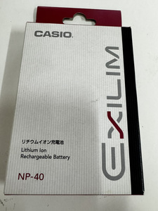 CASIO NP-40 リチウムイオン充電池 カシオデジタルカメラ専用 1300mAh 3.7V 箱あり