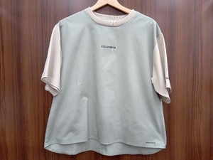 Columbia／コロンビア／PL3686／W Tree Swallow Short Sleve Crew／Mサイズ／ライトグリーン・ベージュ／半袖Tシャツ・カットソー