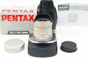 ☆極上美品☆ PENTAX ペンタックス FA 31mm F1.8 AL Limited シルバーカラー 元箱 付属品 ♯23072004