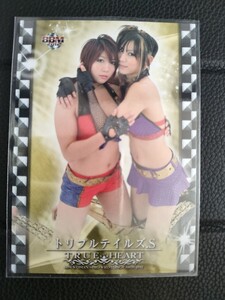 BBM2012トリプルテイルズ.S　紫雷美央　華名　 女子プロレスカード