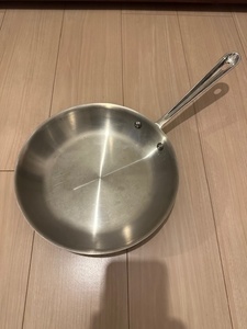 オールクラッド フライパン 25cm All-Clad Stainless Steel Frying Pan 美品　説明書　保存袋　ステンレス　スティール