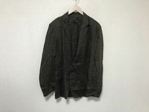 本物カルバンクラインジーンズCalvinKleinJeans麻リネンテーラードジャケットミリタリーアメカジサーフビジネススーツメンズMカーキ緑