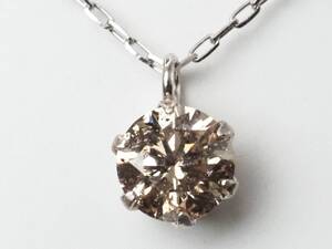 【5759D】Pt900/Pt850 天然ダイヤモンド 0.30ct/0.8g ネックレス