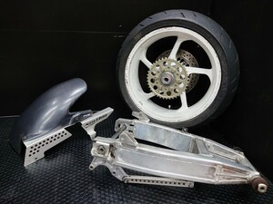 【送料無料】XJR1300(RP03J)取外 MARVIC マービックRホイール6.00J幅+RP01J純正加工スイングアーム+同カラーほかフルSET※アクスル径20㎜※