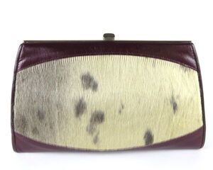 SEALSKIN(アザラシ革)　本革　クラッチバッグ　846083J617-248I