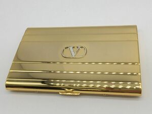 1103-509MKYJ956 シガレットケース VALENTINO タバコケース ヴァレンティノ 喫煙用品 ゴールドカラー