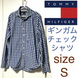 TOMMY HILFIGER トミーヒルフィガー ギンガムチェック 長袖シャツ S