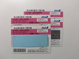 ANA株主優待券 4枚セット 有効期限：2025年5月31日まで 送料無料