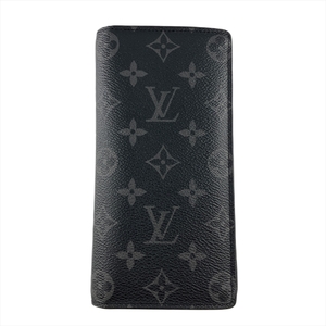 ルイヴィトン LOUIS VUITTON ポルトフォイユ ブラザ 長財布 M61697 ブラック TA0157