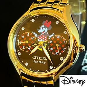 【Disney】ミニーマウス/CITIZEN/シチズン/レディース腕時計/激レア/プレゼントに/女性用/ディズニー/ゴールド色/かわいい/お洒落/希少
