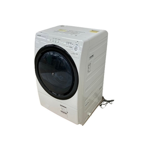 【動作保証】SHARP ES-S7E-WRドラム式 洗濯機 右開き 2021年製 生活家電 シャープ 中古 訳有 楽B8760732