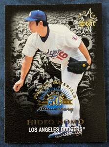 【1998 DONRUSS LEAF】FRACTAL MATERIALS ロサンゼルス・ドジャース 野茂英雄 1000枚限定【シリアルNo.0469/1000】