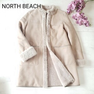 NORHT BEACH ムートンコート グレージュ 40サイズ