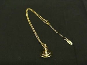 1円 ■極美品■ Vivienne Westwood ヴィヴィアンウエストウッド オーブ ネックレス ペンダント アクセサリー ゴールド系 FB4754