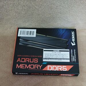 新品 GIGABYTE GP-ARS32G52D5 AORUS Memory DDR5 32GB （2x16GB） 5200MHz