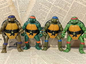 ☆1990年代/タートルズ/ミューテーション/フィギュア4種セット/ビンテージ/即決/TMNT/Action Figure(Mutation Turtles set) TM-171