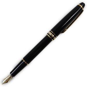 良品●MONTBLANC モンブラン マイスターシュテュック クラシック ペン先14K EFニブ ホワイトスター 万年筆 ブラック ゴールド