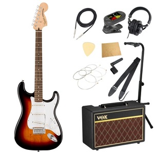 エレキギター 入門セット スクワイヤー ストラト Affinity Series Stratocaster VOXアンプ付き 11点セット Squier ギター 初心者セット