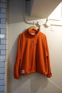 WTAPS フリース　ジャケット　オレンジ　サイズ03　プルオーバー　232ATDT-CSM33 SWEATER / POLY. FORTLESS