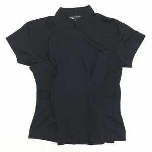 92SS COMME des GARCONS NOIR コムデギャルソン AD1991 サイドジップ デザイン カットソー S 黒 半袖 Tシャツ 日本製 ヴィンテージ 古着