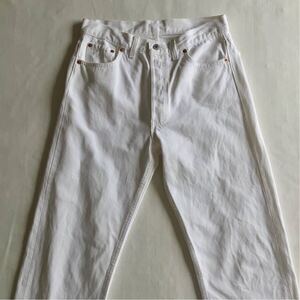 USA製 アメリカ製 90s Levis 501 リーバイス デニム デニムパンツ 白 ホワイト W30 / vintage ビンテージ ホワイトデニム 70s80s