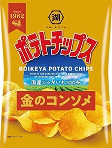 湖池屋 ポテトチップス 金のコンソメ 60g12袋