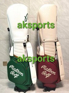 再入荷★キャリー付きmalbon golf ●マルボンゴルフ　キャディバッグ　ゴルフバッグ　グリーン