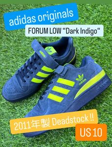 新品未使用 2011年製【adidas originals FORUM “Dark Indigo“ US10】mita france eqt superstar badlander topten radlander samba